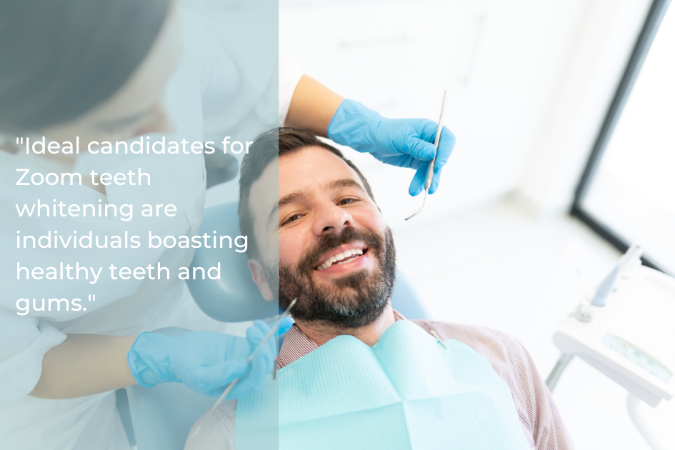 A man smiles confidently as the dentist in gloves holds dental tools near his mouth, illustrating the magic of fast teeth whitening for a brighter smile.
